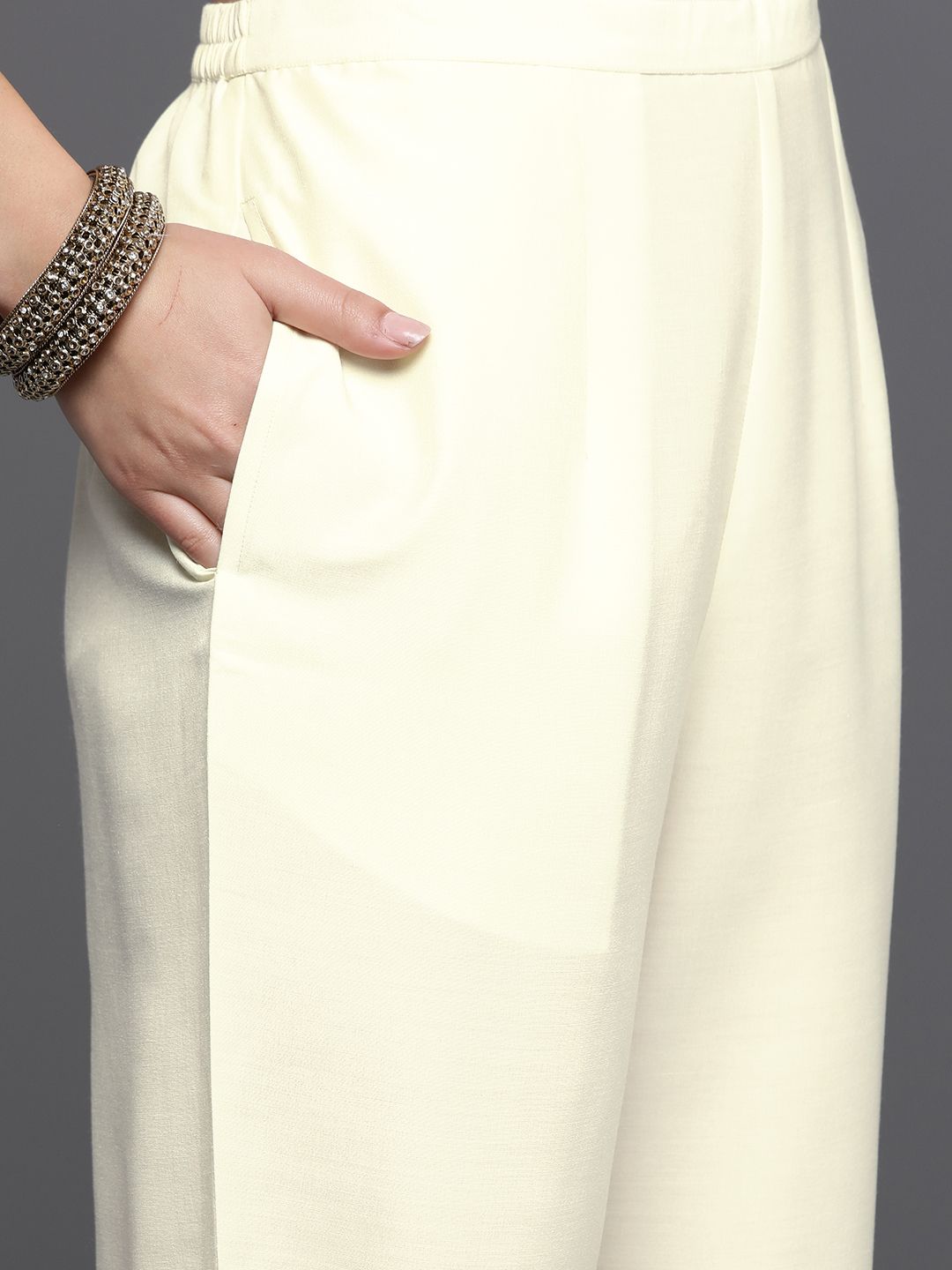 Indo Era Women Ethnic Motifs Embroidered Regular Thread Work Kurta with Trousers & Dupatta