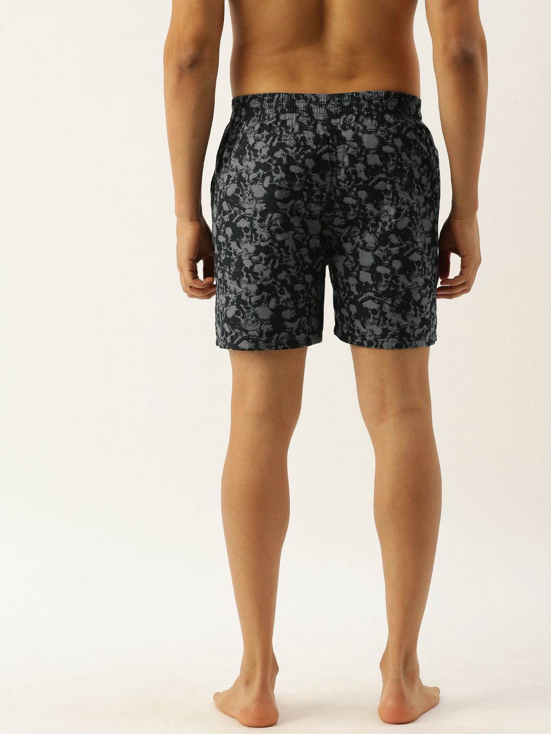 The Indian Garage Co Men Black & Grey Printed Boxers 0620-BXR05-13