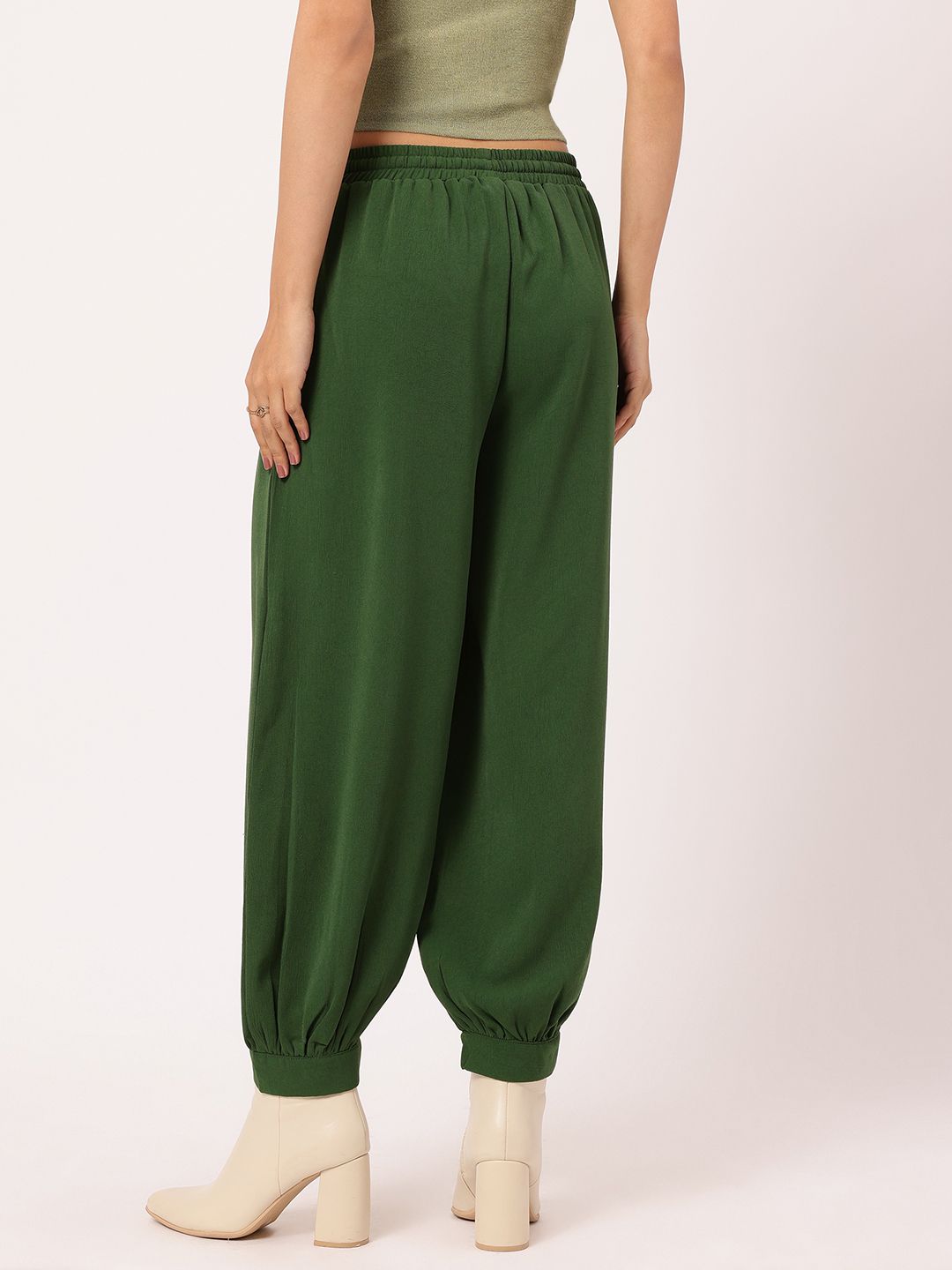 DressBerry Women Buttoned-Cuffs Trousers
