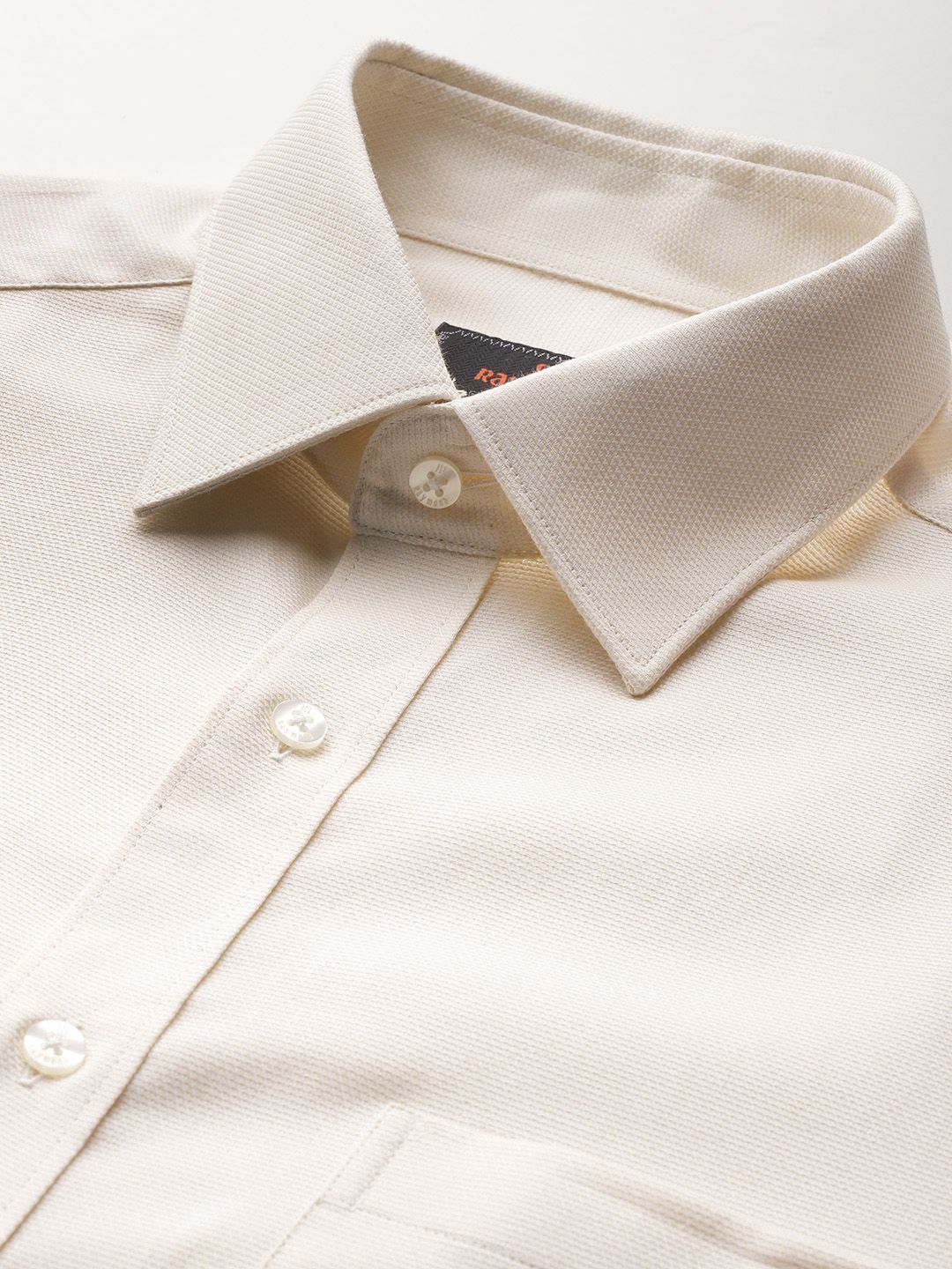 Raymond Pure Cotton Self-Design Slim Fit Formal Shirt