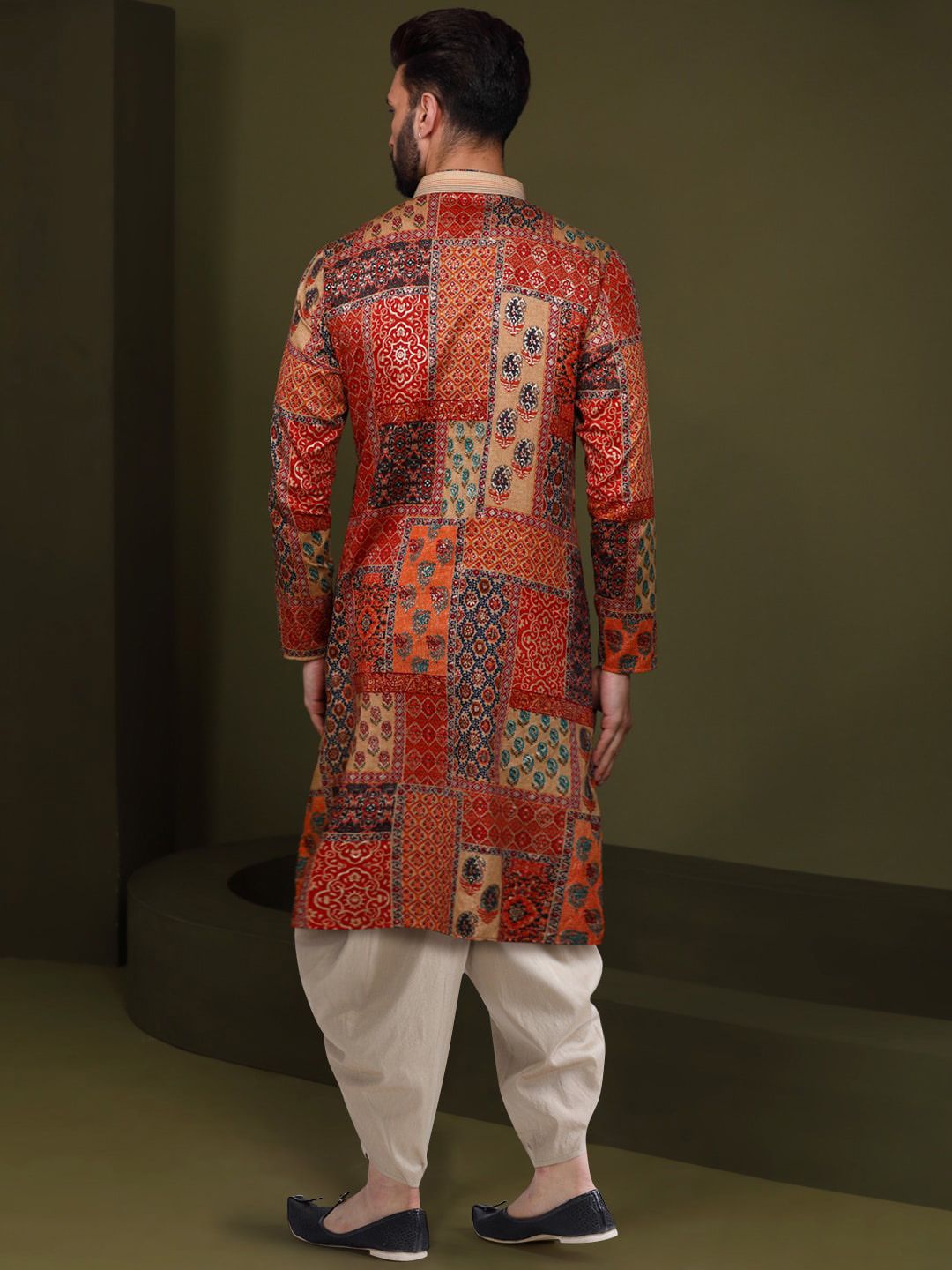 KISAH Ethnic Motifs Printed Regular Kurta with Dhoti Pants