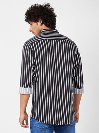 SPYKAR Men Slim Fit Striped Casual Shirt