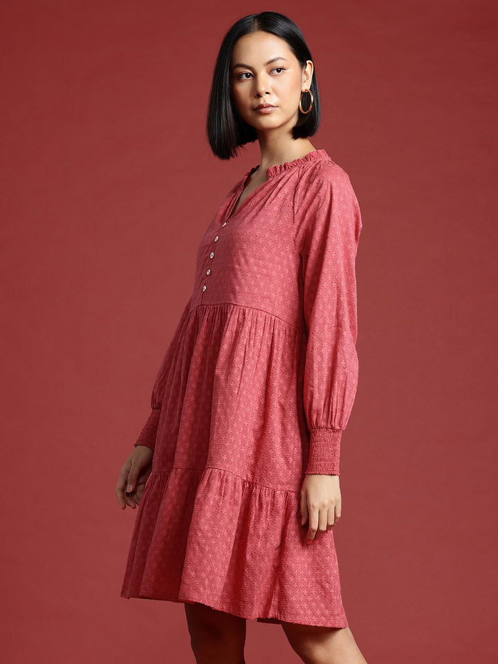 all about you Puff Sleeve Fit & Flare Dress