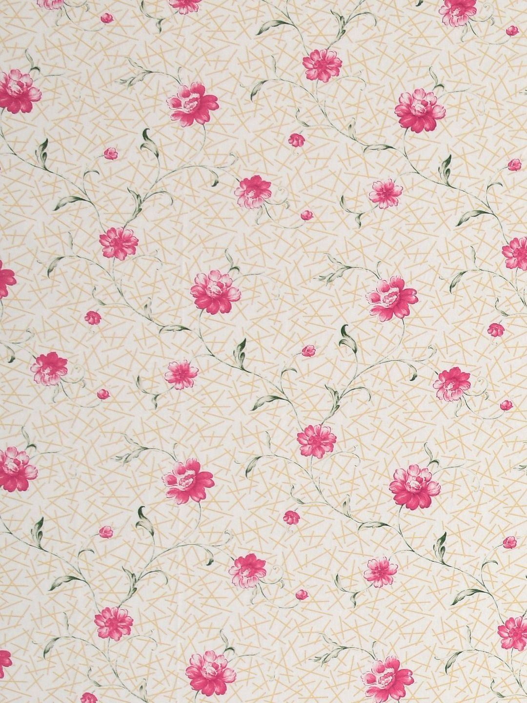 BOMBAY DYEING Dream Lover Beige Floral Cotton 104 TC Queen Bedsheet Set 2.54 x 2.24m