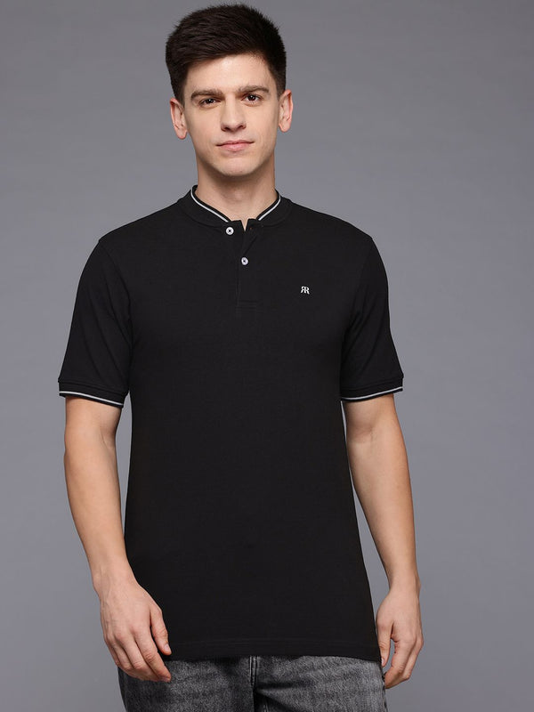 T-shirt Fit Raymond Henley Neck Neck Cotton Modern Fit