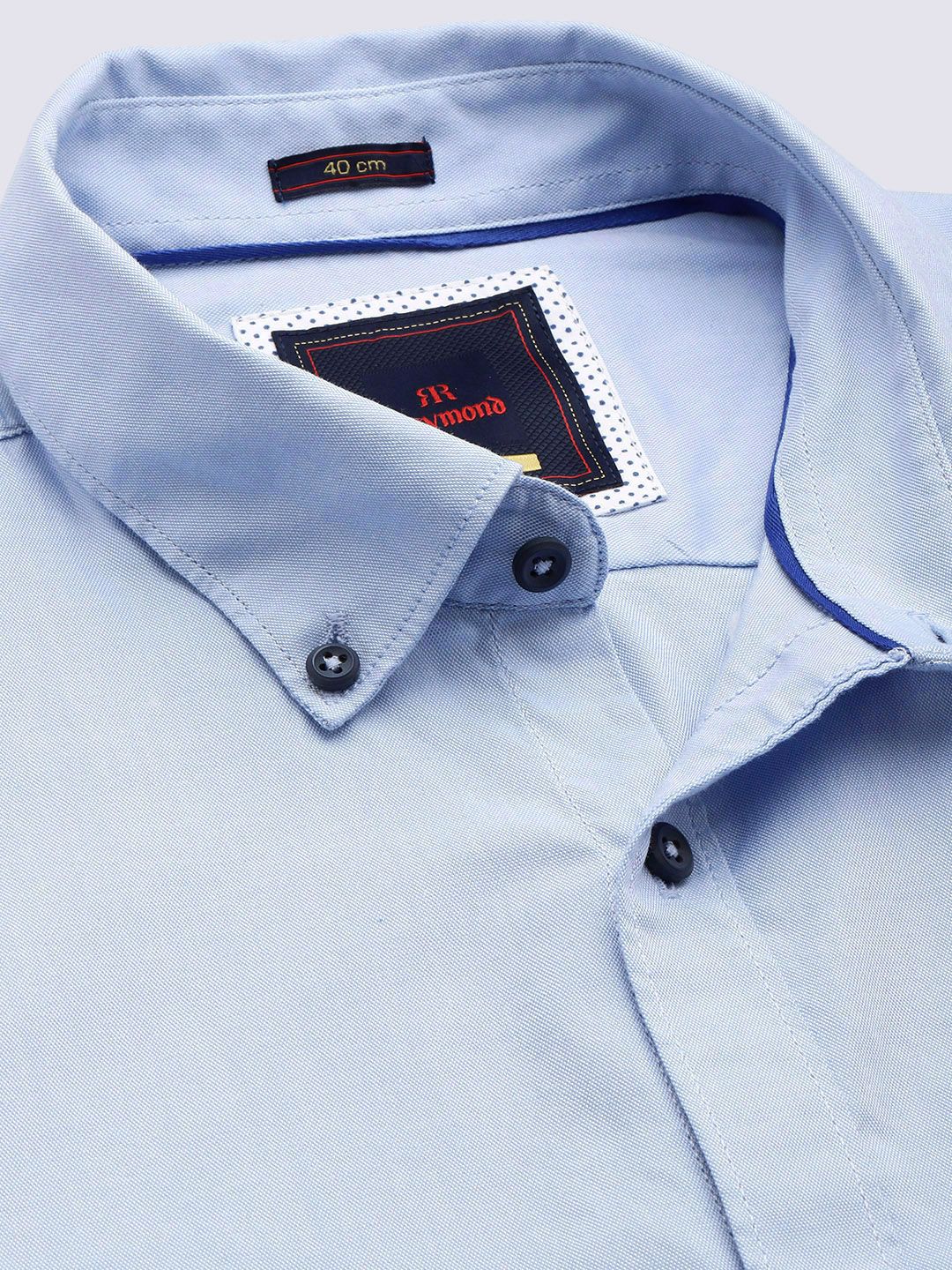 Raymond Button-Down Collar Solid Casual Shirt
