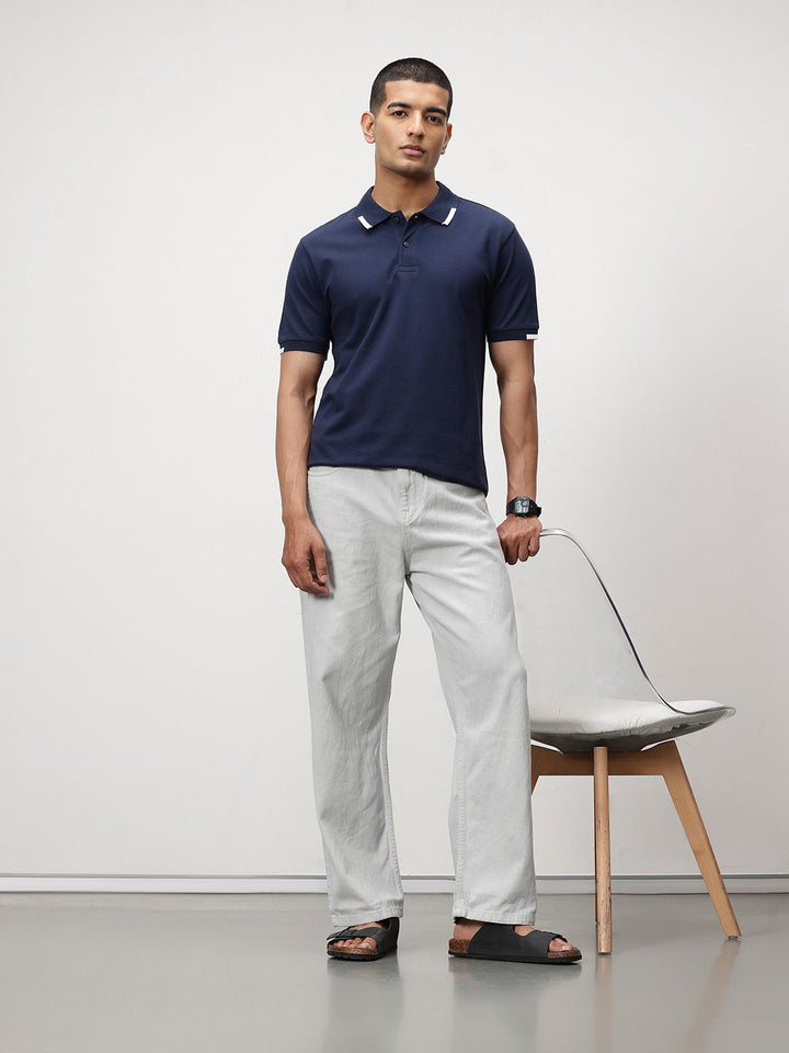 ether Contrast Collar Classic Fit Organic Cotton T-shirt