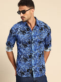Being Human Printed Slim Fit Casual Shirt