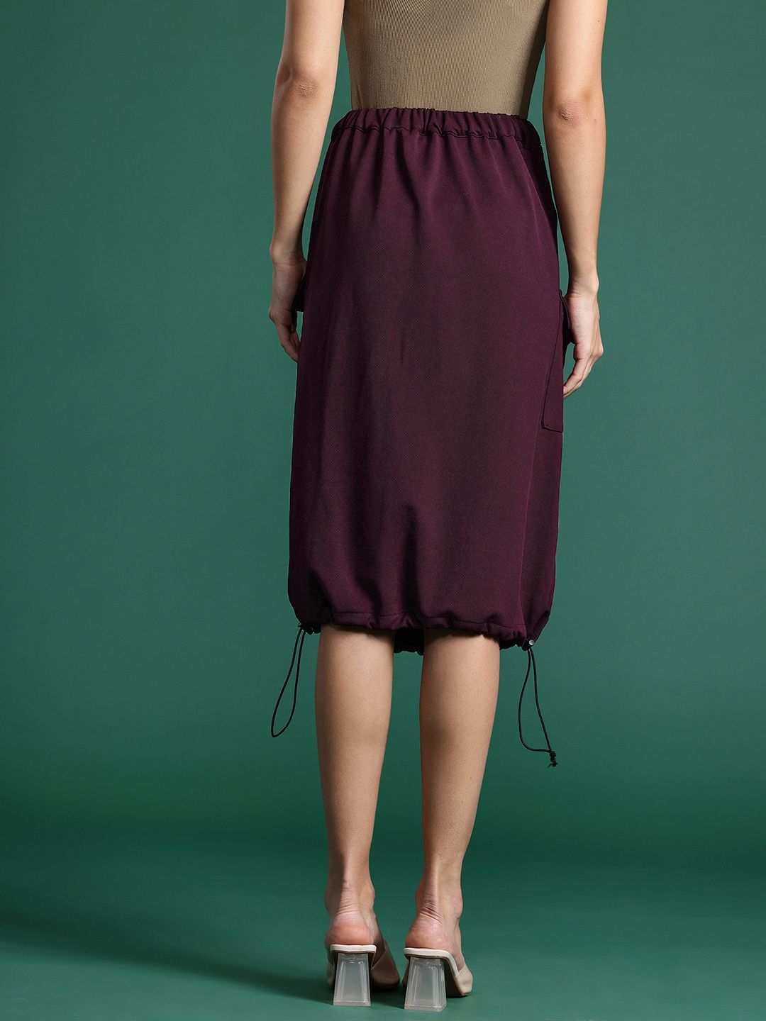 DressBerry Cargo Style Toggled Skirt