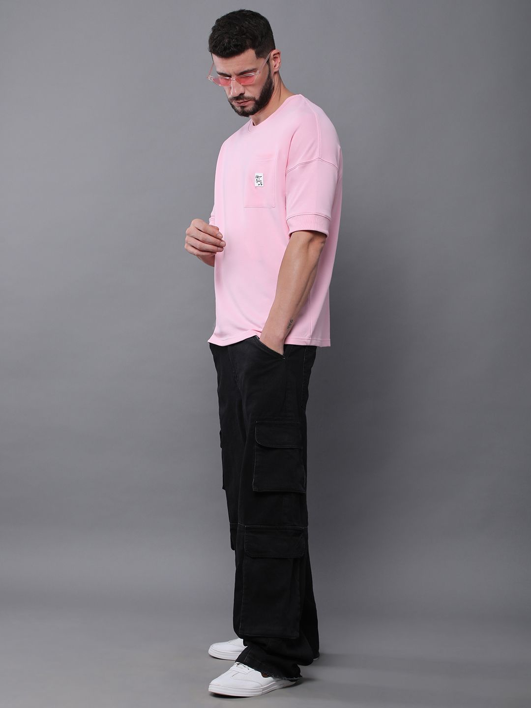 Difference of Opinion Men Oversized Drop Shoulder Ultra Soft Drapey Cotton T-Shirt