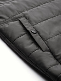 The Indian Garage Co Men Slim Fit Puffer Jacket with Detachable Hood
