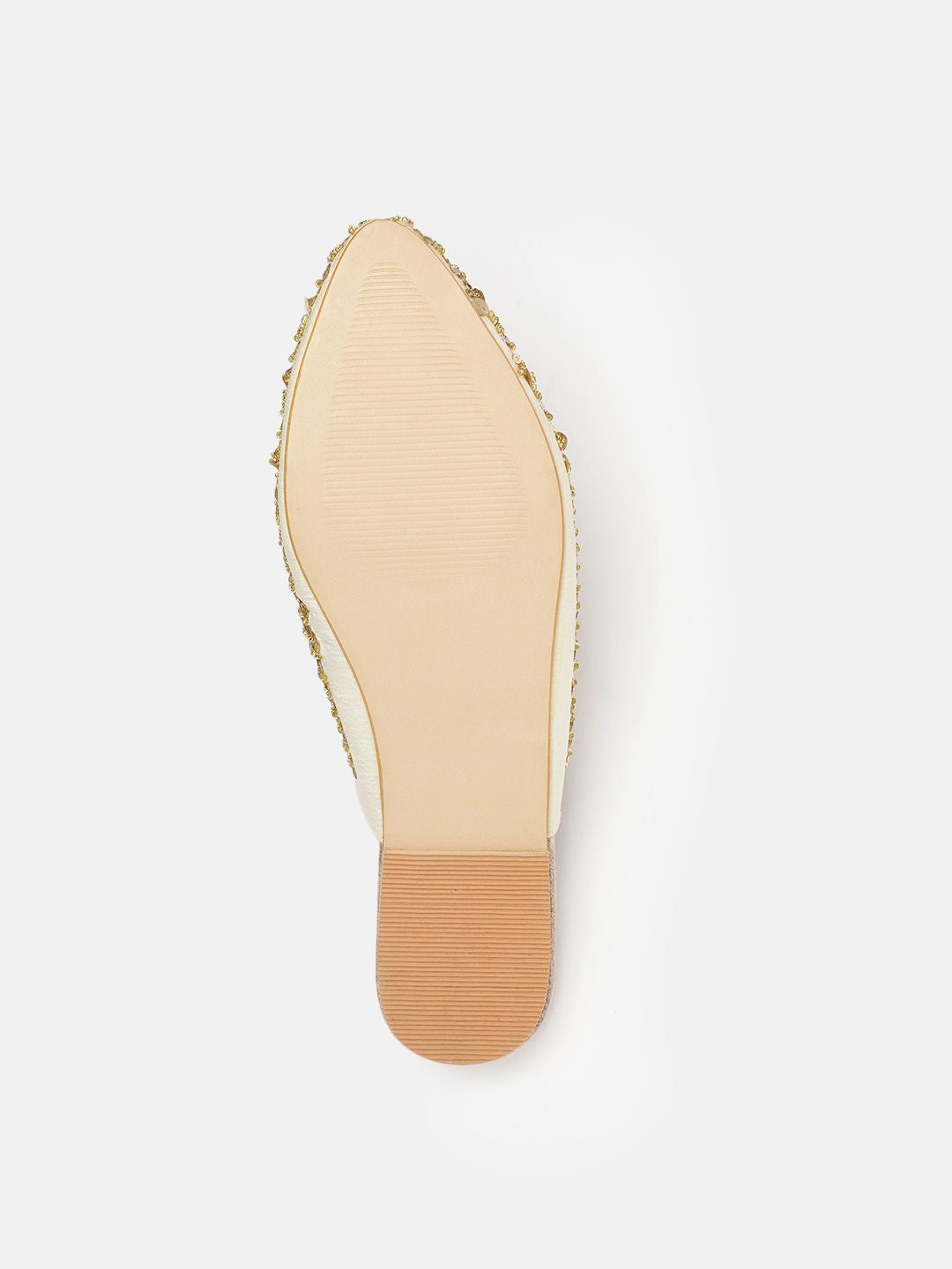 House of Pataudi Women Ethnic Embellished Mules