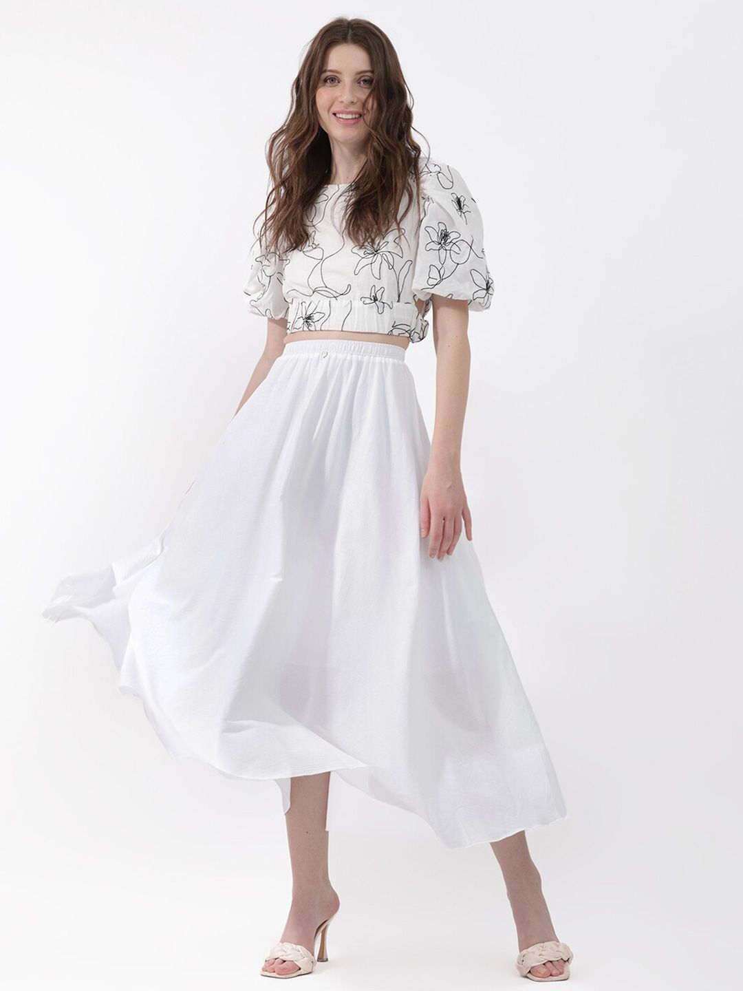 RAREISM Flared Midi Skirts