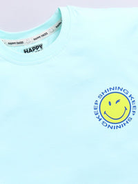 Happy Faces Boys Printed Pure Cotton T-shirt