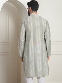 SOJANYA Kurta Sutera Kapas Kolar Mandarin Geometrik