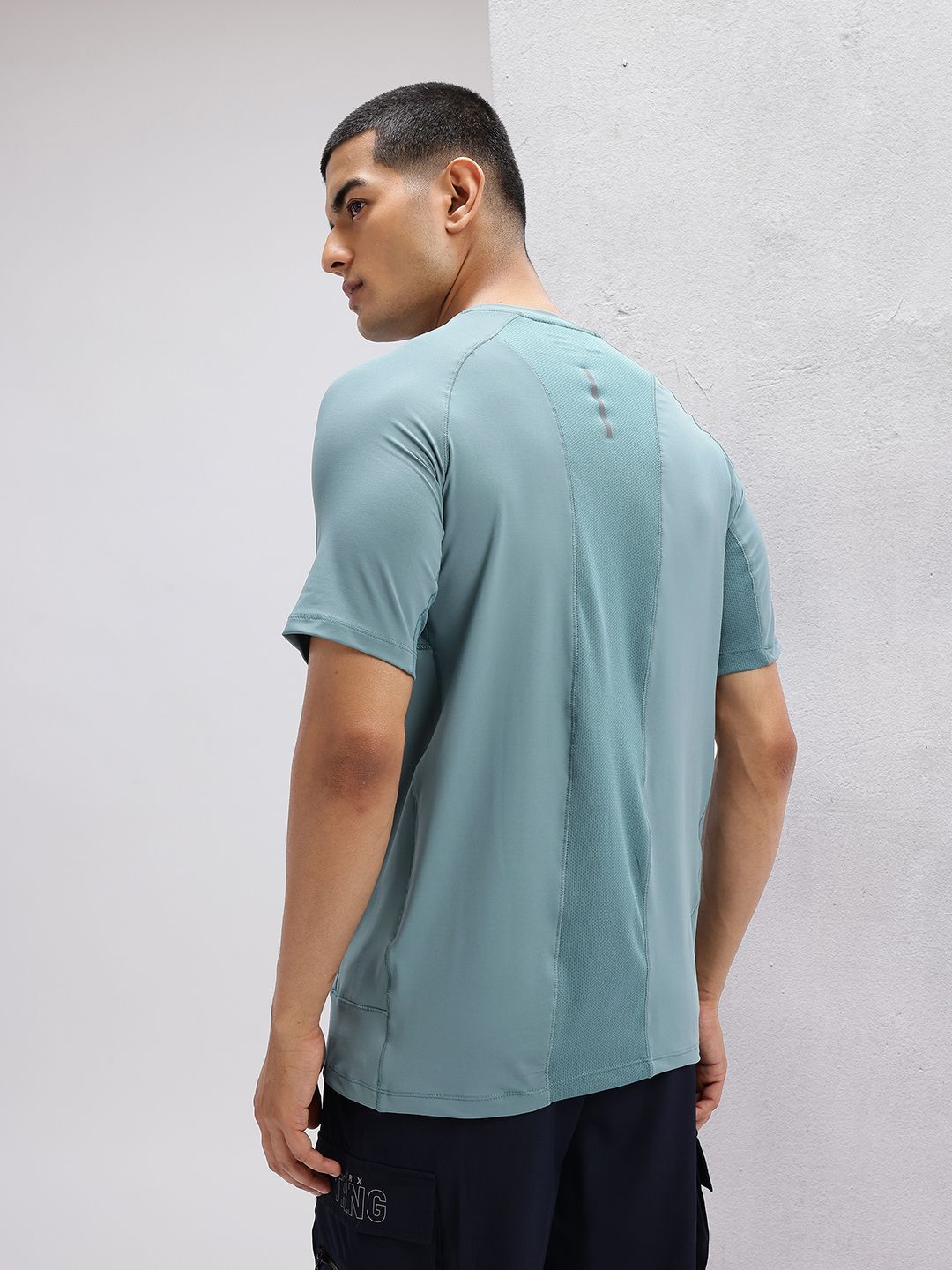 HRX by Hrithik Roshan Mesh Panel Back Rapid-Dry Training T-shirt