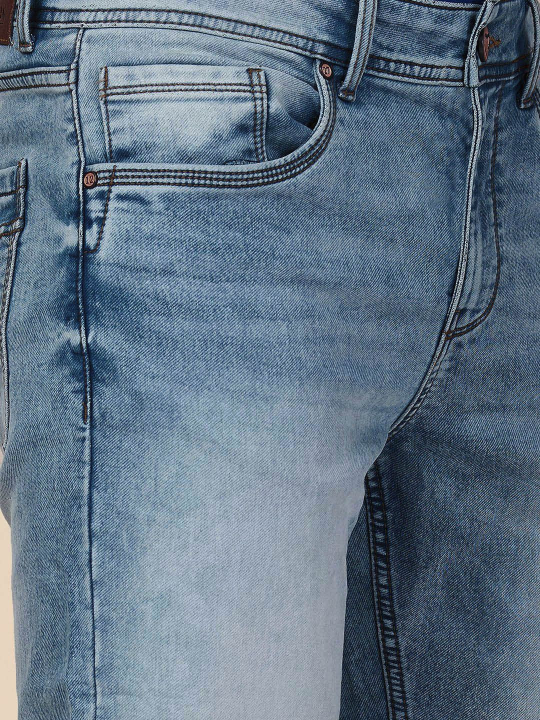 Being Human Men Straight Fit Mid-Rise Heavy Fade Stretchable Jeans