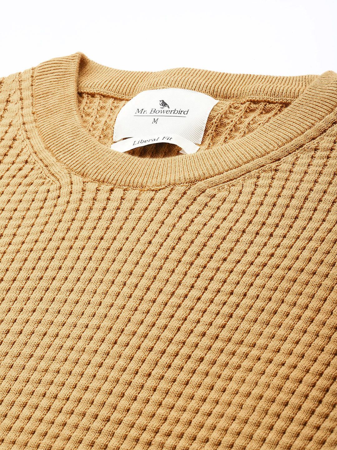 Mr Bowerbird Pure Cotton Self-Design Pullover Sweater