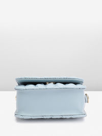 DressBerry Structured Quilted Satchel Bag
