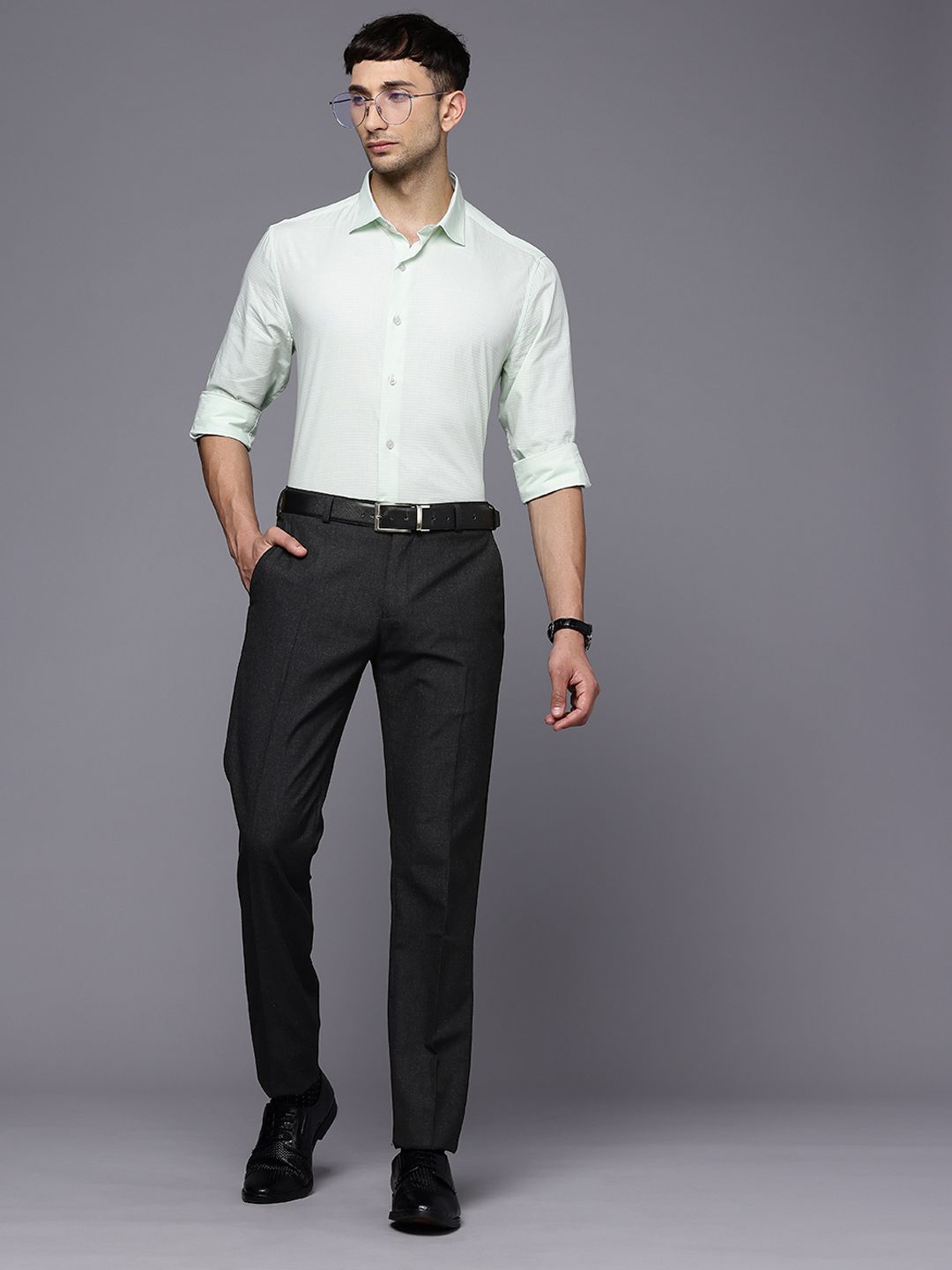 Raymond Men Slim Fit Formal Trousers