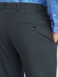 Park Avenue Men Mid-Rise Checked Smart Trousers