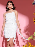 STREET 9 Shoulder Straps Georgette Sheath Dress