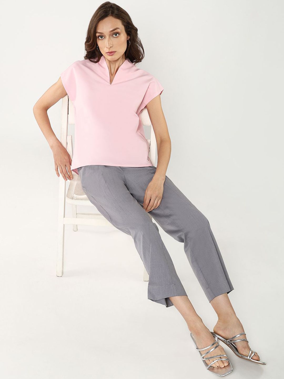 RAREISM Cowl Neck Extended Sleeves Top