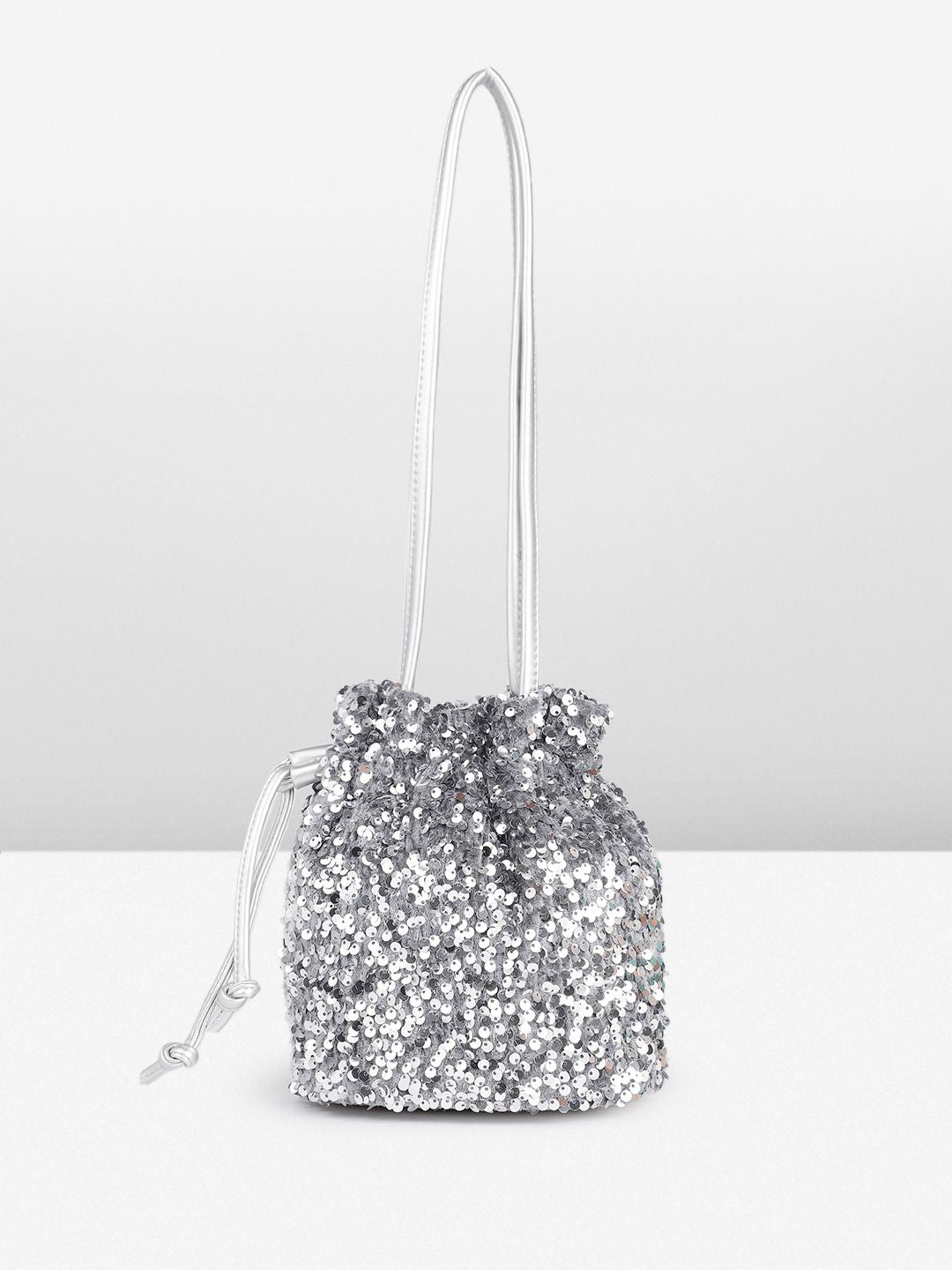 DressBerry Embellished Bucket Shoulder Bag