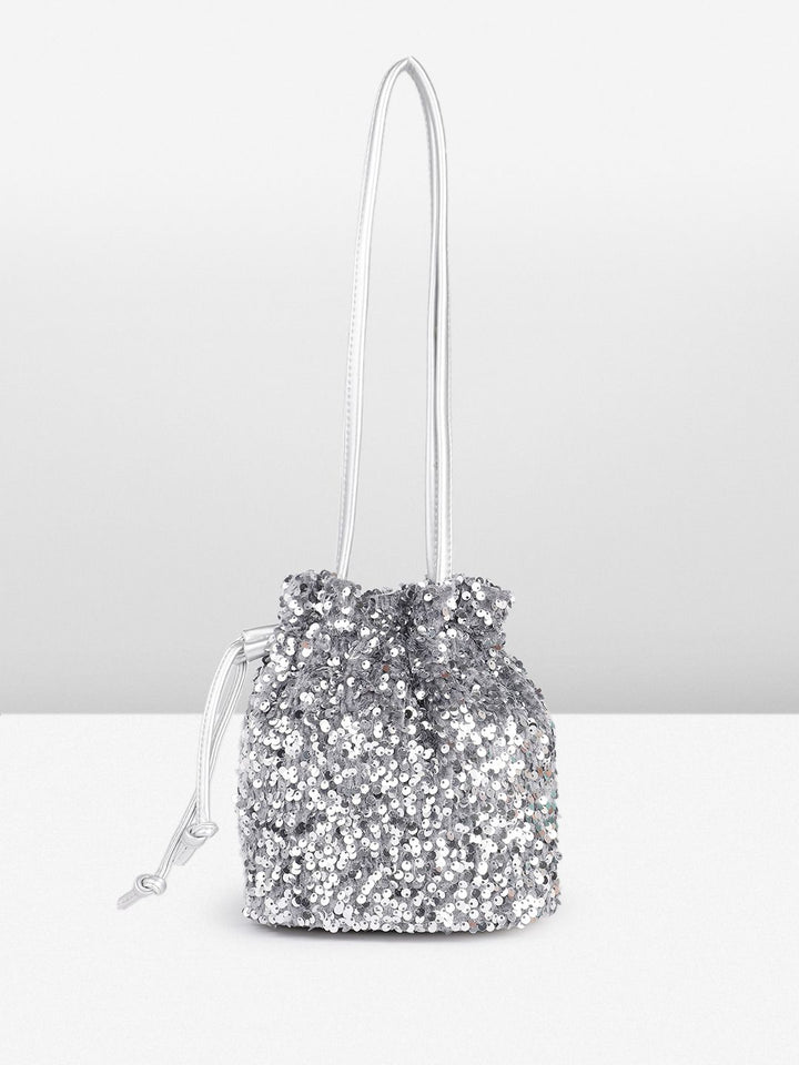 DressBerry Embellished Bucket Shoulder Bag