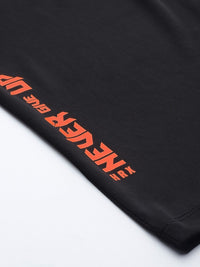 HRX by Hrithik Roshan Typography Printed Rapid-Dry Training or Gym T-shirt