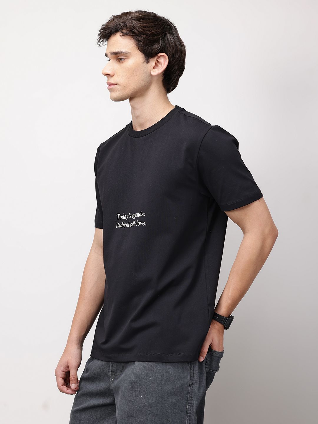 ether Men Grower Floral Printed Comfort Fit T-shirt