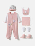 Pek Bayi Nauti Nati 6 Set Hadiah Pakaian Bayi Kapas Tulen
