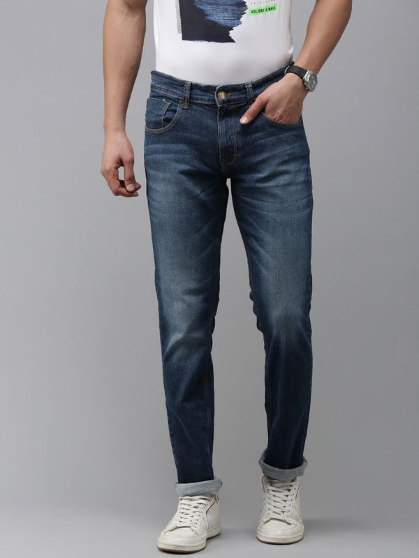 SPYKAR Men Mid Rise Heavy Fade Stretchable Jeans