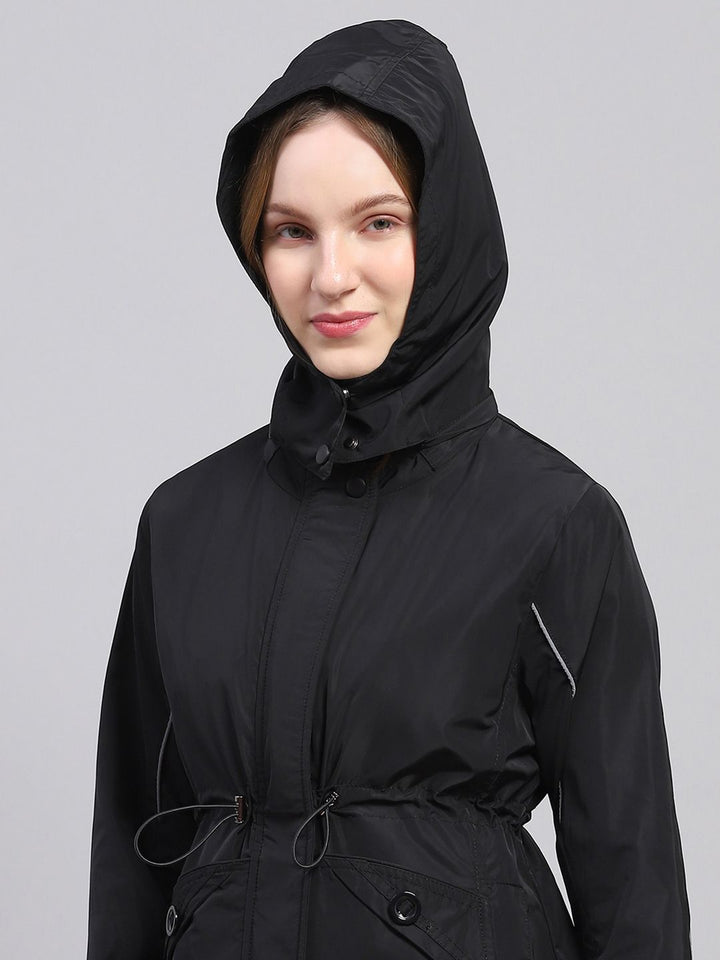 Monte Carlo Water Repellent Toggle Waist Hooded Tailored Jacket