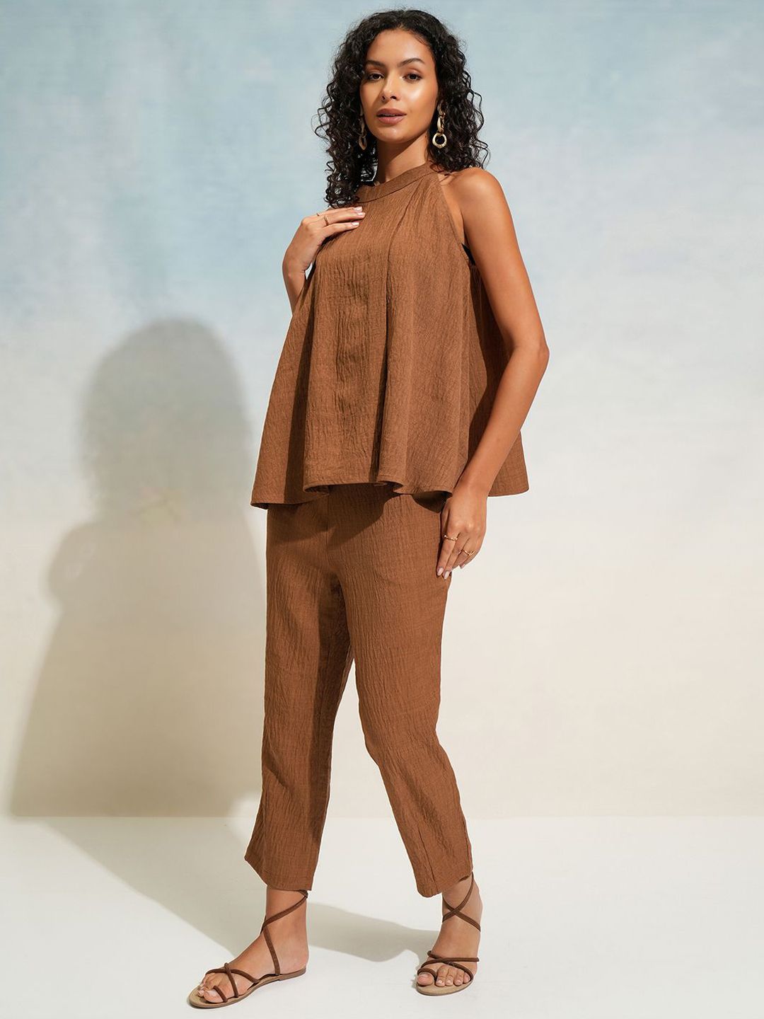 ESPYR By Tokyo Talkies Top With Trousers Co-Ords