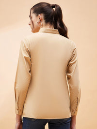 SASSAFRAS BASICS Comfort Spread Collar Long Sleeves Cotton Casual Shirt