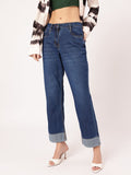 DressBerry Women Effortlessly Cool Whiskers & Chevrons Jeans