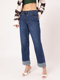 DressBerry Women Effortlessly Cool Whiskers & Chevrons Jeans