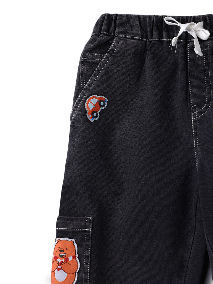 Nauti Nati Boys Classic Regular Fit Mid-Rise Light Fade Stretchable Jeans