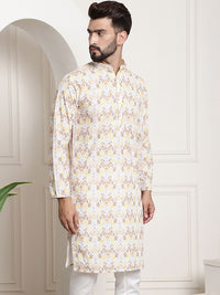 SOJANYA Kurta Bunga Kuning Lelaki
