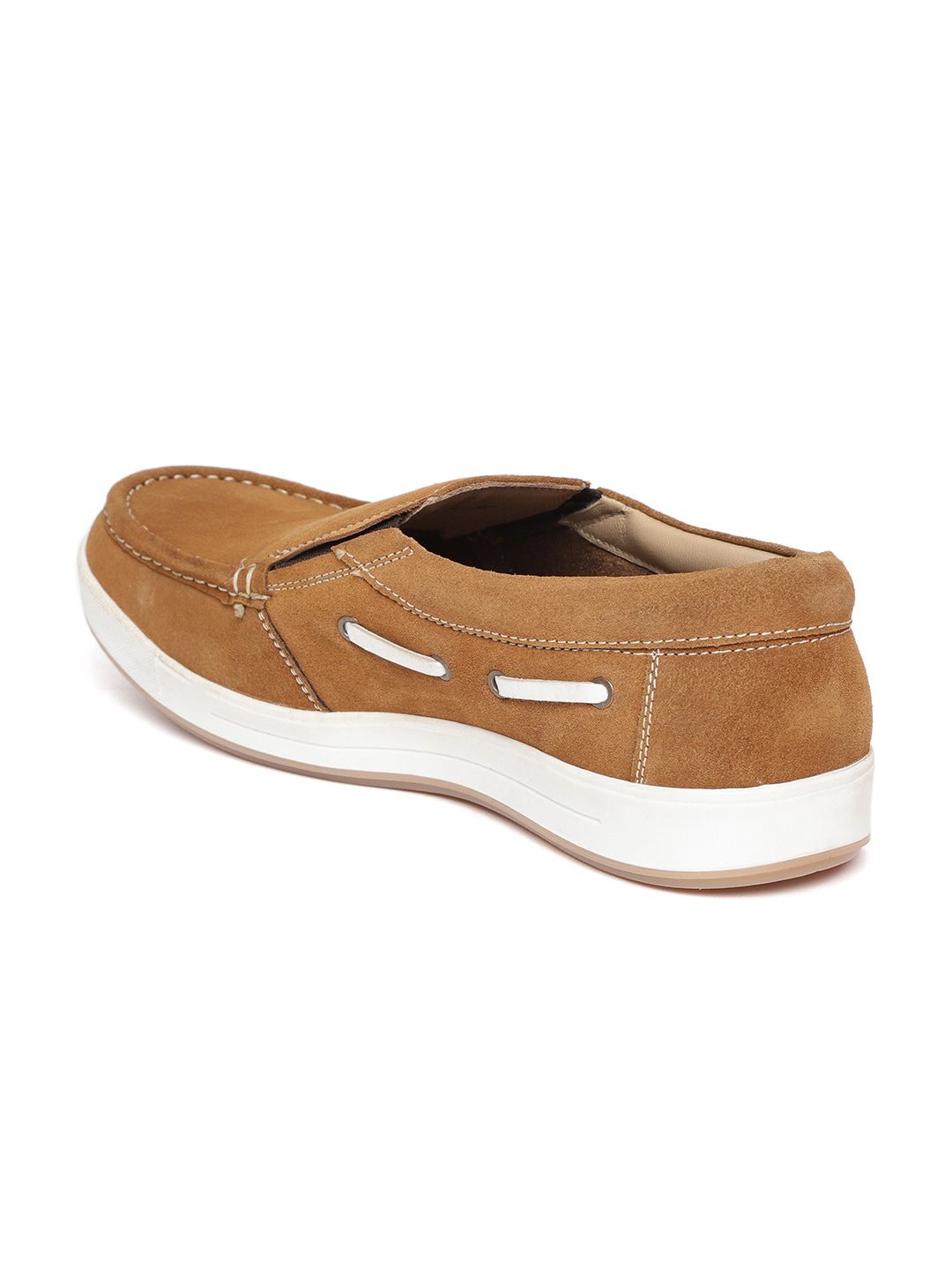 Red Chief Men Brown Suede Slip-On Sneakers