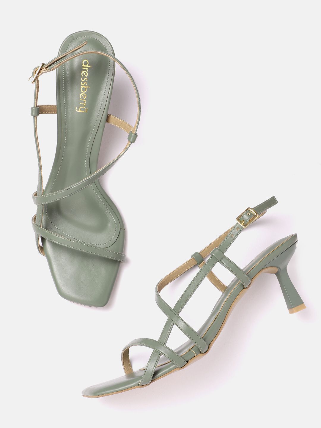DressBerry Strappy Slim Heel