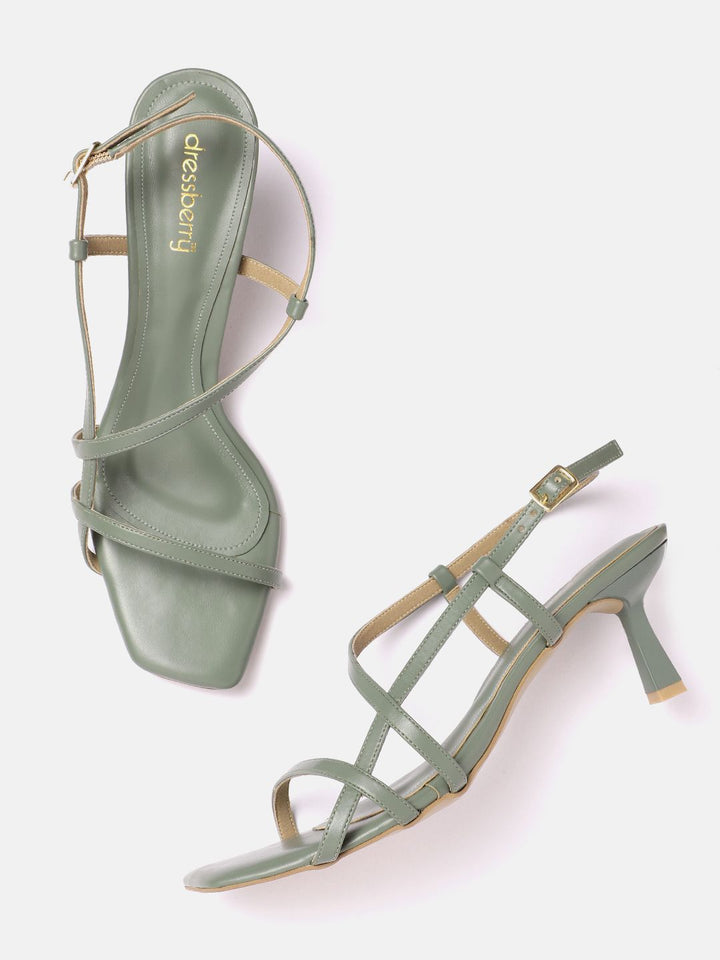 DressBerry Strappy Slim Heel