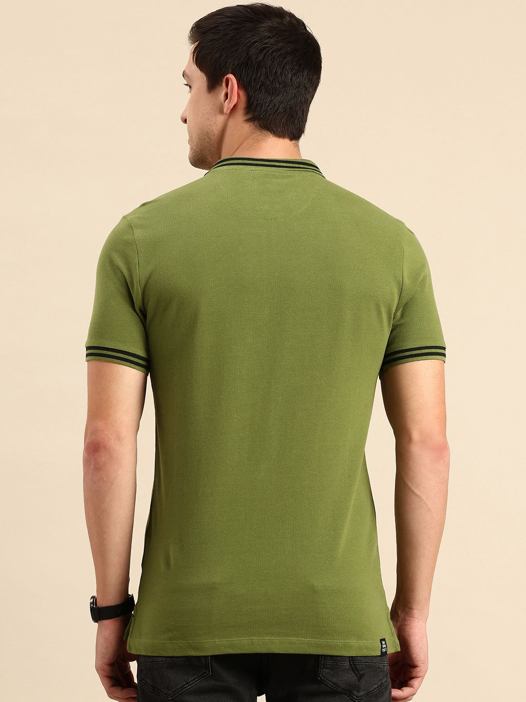 Being Human Polo Collar Pure Cotton T-shirt