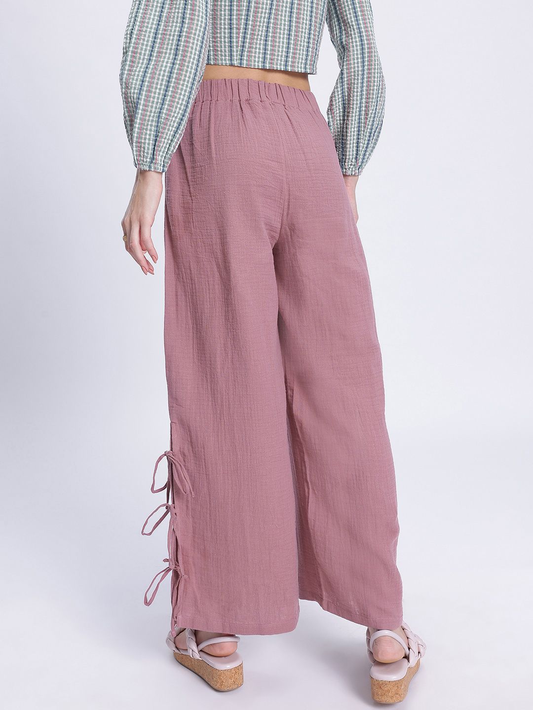 DressBerry Women Feminine Essence Trousers with Bow-Detail