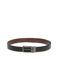 Teakwood Leathers Men Textured Leather Reversible Formal Belt