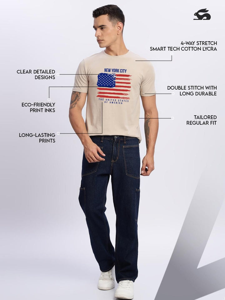 Tshirts ADRO Men Beige