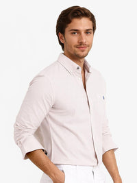 RARE RABBIT Men Comfort Spread Collar Solid Cotton Formal Shirt