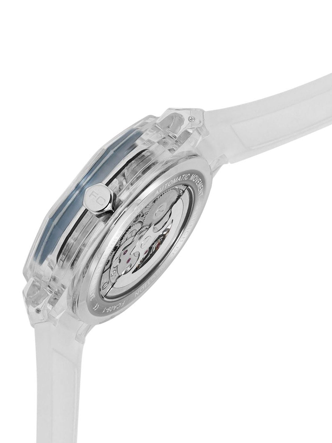 French Connection Men Printed Dial & Bracelet Style Straps Automatic Watch