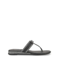Mochi Women Buckle Design T-Strap Flats
